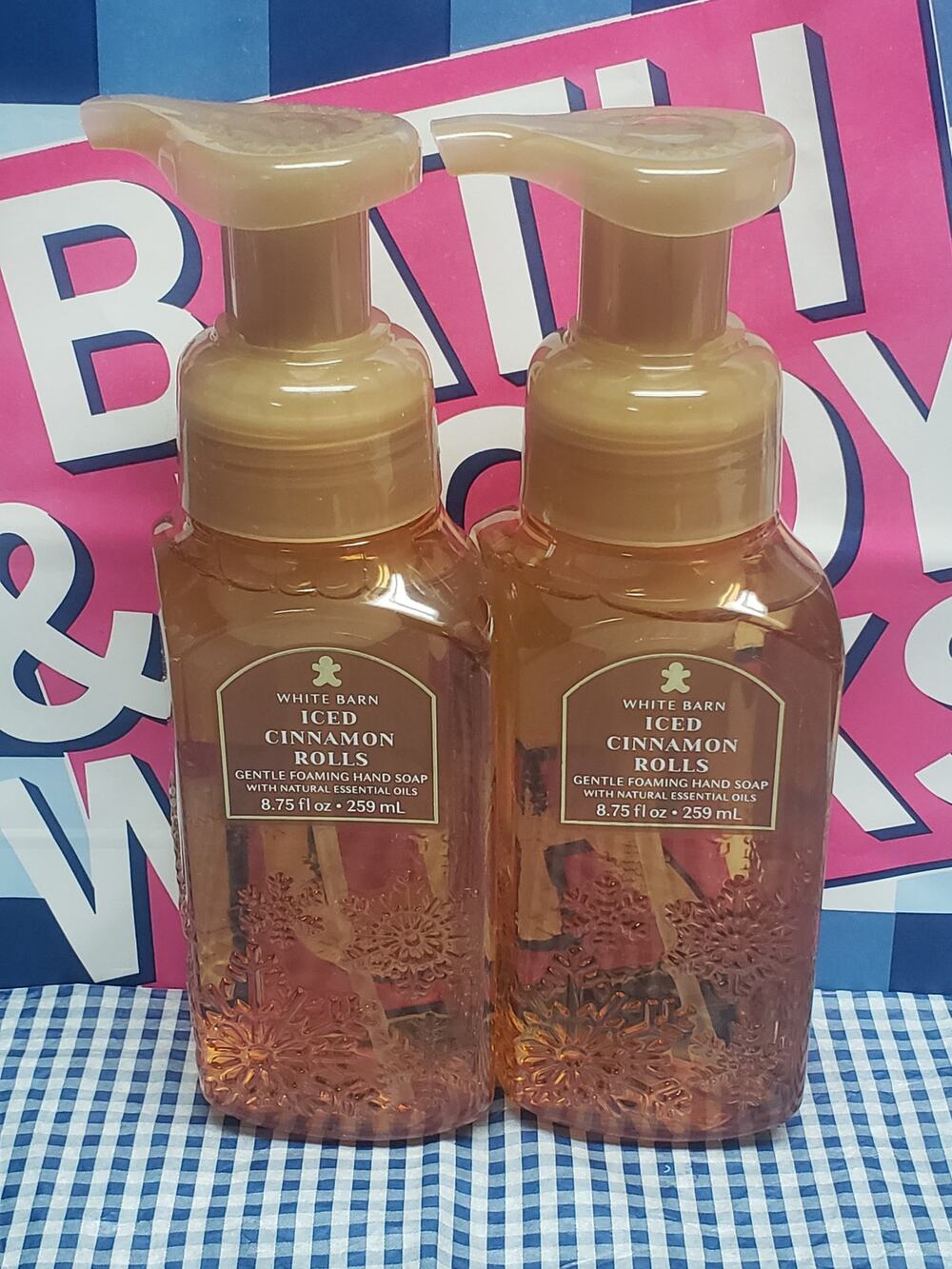 BBW Iced Cinnamon Rolls Gentle Foaming Hand Soap 2 Pack